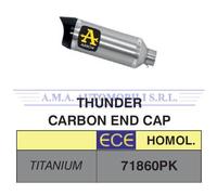 Terminale Thunder Titanio con fondello carby KTM DUKE 125 2017 2018 2019 2020