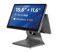 Terminale TPV Dual IGGUAL 15.6" 11.6" N100 8GB 256GB SSD Windows 11 Pro