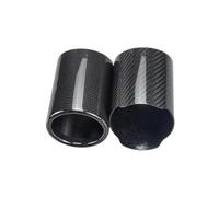 Terminale Tubo Scarico Completo Dritto Riccio Copertura Lucida Opaca Punta Marmitta Universale Per Auto TuboScarico(Straight gloosy in74)