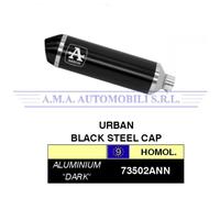 Terminale Urban all. Dark fond. Dark Piaggio MP3 400 LT 2007 2008 2009 2010 2011