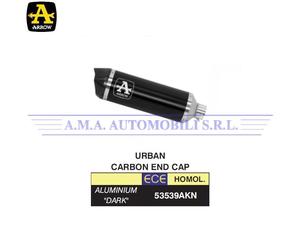 Terminale Urban all. Dark fond.in carb. Piaggio Beverly 300 HPE 2021 2022 2023