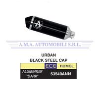 Terminale Urban alluminio "Dark" con fondello "Dark" Honda PCX 125 Anno 2021