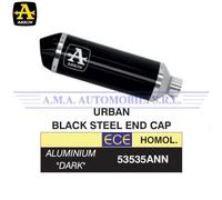 Terminale Urban alluminio Dark fondello Dark Piaggio MEDLEY 125 S ABS 2020 2021