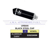 Terminale Urban alluminio Dark fondello Dark SYM CruiSym 3002017 2018 2019 2020