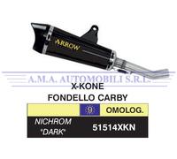 Terminale X-Kone "Dark" Honda CB 125 F Anni: 2015 2016