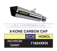71854XKN - Terminale Scarico Arrow X-Kone Dark Kawasaki Ninja / Z 650 (17-22)