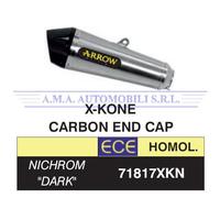 71817XKN - Terminale Scarico Arrow X-Kone Nichrom Dark Yamaha MT-07 / Tracer 700