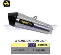 71846XKI - Terminale Scarico Arrow X-Kone Nichrom Carbonio Suzuki SV 650 2016