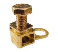 Terminales de batería - Cobre universal sin engarce, extremos de cable de batería de alta conductividad de 1,38 pulgadas - Para instalación de conexión de mantenimiento de reparación de camioneta, sed