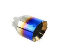 TerminaleScarico Marmitta 1 Pz Terminale Scarico Universale Acciaio Inossidabile Da 51 Mm 60 Mm Aspirazione E Uscita Da 102 Mm Sistema Auto Argento Blu E Nero(L1DM2027k)