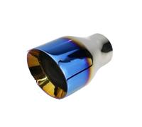 TerminaleScarico Marmitta 1 Pz Terminale Scarico Universale Acciaio Inossidabile Da 51 Mm 60 Mm Aspirazione E Uscita Da 102 Mm Sistema Auto Argento Blu E Nero(L1DM2027c)