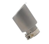 TerminaleScarico Marmitta Terminali Marmitte Scarico Auto Sistemi Tubi Attenuazione Suono Silenziatore Puntale Marmitta Acciaio Inossidabile Scarico 63Mm 76Mm(76x101 Matt Silver)