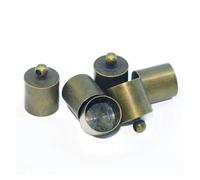Terminali a barilotto in acciaio inossidabile, Tappi terminali in corda multicolore, dimensioni foro 2-14 mm, in metallo, confezione da 610 pezzi for la creazione di gioielli(Bronze,9x13.0MM- 20PCS)