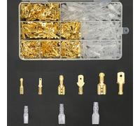 Terminali a crimpare 450PCS per cablaggio elettrico, maniche protettive trasparenti di sicurezza per pratiche di gestione dei cavi ordinate