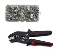 Terminali A Crimpare A Forcella Maschio/femmina Strumenti Di Crimpatura Pinze Elettriche Connettore For Avvolgimento Del Filo Con Manicotto Isolante Mega Saldi Di Fine Mese(CLB-58B 500-SET)