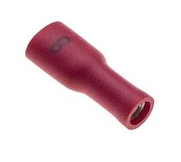 Terminali A Crimpare A Pressione Femmina, Confezione Da 100 - Connettori A Forcella Isolati In Nylon Da 4,8 Mm, 16 Amp, 16-14 AWG, Blu, Terminale A Sgancio Rapido Per Cavi Da 1,5-2,5 Mm2