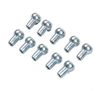 Terminali a sfera in metallo per puleggia da palestra, diametro 5 mm e 6 mm, parti di giunzione per fune metallica, confezione da 10 (11 x 4,5 x 16 mm)