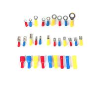 Terminali arrotolati Kit assortito Crimpatura cavo elettrico 280/480 pezzi Capicorda ad anello con estremità a forcella Set a forcella Connettore cavo isolato(480PCS)