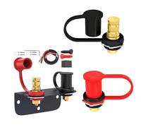 Terminali batteria remoti con staffa di montaggio e cavi, kit di trasferimento della batteria per camion, auto, ATV, camper, UTV, trattore, falciatrice, barca, strumento di ricarica per ponticello,