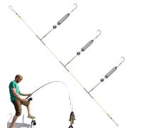 Terminali da Acqua - Amo Da A 3 Anelli Anti Garbuglio - Ami Anti Deriva Esche Artificiali Per Carpa Persico Trota Acqua Salata Sport All'aperto