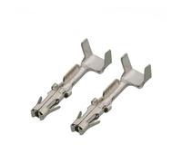 Terminali di anello Crimp, 50 pezzi Terminale a crimpare 064 Giunzione for filo elettrico Femmina 0,6 mm Spina a molla 15305174