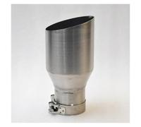 Terminali di scarico 1 terminale di scarico universale angolato per tubo di scarico automobilistico in acciaio inossidabile 304 spazzolato opaco Silenziatore(76MM IN-101 OUT)