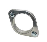 Terminali di scarico Kit Giunto Flangiato Per Tubo Di Scarico Marmitta Per Auto In Acciaio Inossidabile 304, 2 Fori, 51 Mm/63 Mm/76 Mm Terminali di scarico(2 inch 51mm)
