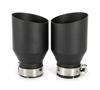 Terminali Di Scarico Modifica Di Accessori Per Auto Marmitta Nera Per Tubo Scarico Per Automobili Universale In Acciaio Inossidabile 304 Da 1 PEZZO(63MM IN 114MM OUT)