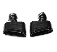 Terminali di scarico per auto 1 Paio Punta Scarico Per Auto Punta Del Silenziatore Tubo Di Scappamento Ugello Di Scarico Messa A Punto Per BMW Per G30 G31 530i 528i Coda Gola(Nero)