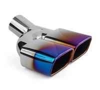 Terminali di scarico per auto 1 PCS Silenziatore Di Scarico Punta Uscita Tubo Di Scarico Tubo Di Scarico Ingresso 63mm Per Toyota Per Noah Per Voxy Per Equire Per 80 Serie Coda Gola(Blu)
