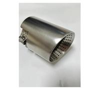 Terminali di scarico per auto 1 Pezzo Argento Punte Di Scarico In Carbonio Muffola Ugelli Code Per Bmw Per F87 F80 F82 F83 F90 Per M2 Per M3 Per M4 Per M5 Coda Gola(Punching 67mm-89mm)