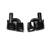 Terminali di scarico per auto 2 Pezzi Quad Car Terminale Di Scarico Per Mercedes Per Benz Per W212 E63 CLS W204 Ugello Marmitta Punta(H Black)