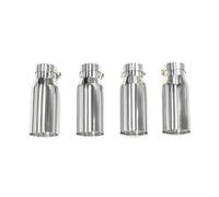 Terminali di scarico per auto 4 Pezzi Punta Di Scarico Per BMW Per M3 E9x E90 E92 E93 80MM PUNTALI DI SCARICO 190mm Del Silenziatore Ugello Tubo(Argento)