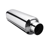 Terminali di scarico per auto 63mm 2.5 "Silenziatore Scarico Risonatore Silenziatore In Acciaio Inossidabile Punta Del Silenziatore Tubo Di Scarico Silenziatore Universale Coda Gola