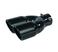 Terminali di scarico per auto Accessori Per Auto In Acciaio Inossidabile Con Uscita Marmitta Per Tubo Di Scarico Universale A Doppia Canna Da 63 Mm Per Ingresso Auto Coda Gola(Black Z)