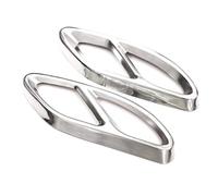 Terminali di Scarico per Auto Nastro Nero Punta Scarico Silenziatore Tubo Copertura per Classe A W176 Classe B W246 per Mercedes per Benz W212 W213 W205 X253 C180 C200 Gola Coda dell'auto(Sliver)