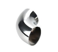 Terminali di scarico per auto O/D 12.7/16/19/25/32/38/45/51/57/63/76/89mm 304 Acciaio Inossidabile Gomito Saldatura Raccordi Per Tubi Da 90 Gradi Coda Gola(89mm x 2mm)