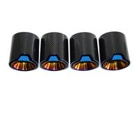 Terminali Di Scarico Per Auto Per BMW G80 G82 G83 G87 M2 M3 M4 2020+ Aggiornamento scarico Punta ugello marmitta nera in fibra di carbonio Testa di scarico(Carbon fiber E)