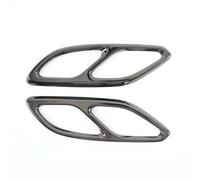 Terminali di Scarico per Auto per Mercedes per Benz Classe CLA C118 W118 2020-2023 Coda Silenziatore Tubo di Scarico Uscita Copertura Trim Esterno Posteriore Coda Gola(Nero)