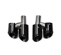 Terminali Di Scarico Per Auto Per Panamera 970 2010-2013 Per GTS Per Design Terminale di scarico quadruplo in acciaio inossidabile 304(Black B)
