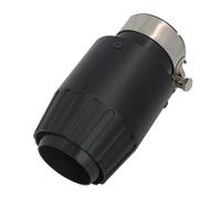 Terminali di scarico per auto Punta Del Silenziatore Del Tubo Di Scarico Per Auto In Alluminio Silenziatori Neri Universali Decorazione Finale Dimensioni Multiple Coda Gola(60mm-76mm)