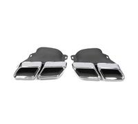 Terminali di scarico per auto Punta Di Scarico Per Auto Punte Per Marmitta Per Benz Per C63 W205 C200 C300 C180 C260 2015-2018 Ugello Quadruplo(Silver A)