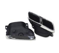 Terminali di scarico per auto Punta Di Scarico Quadrupla Per Auto Per Benz Per C63 W205 C200 C300 C180 C260 2015-2018 Punte Per Marmitta Terminale(Silver B)