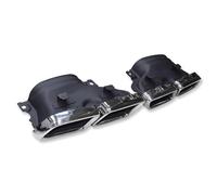 Terminali di scarico per auto Punta Di Scarico Quadrupla Per Auto Per Benz Per C63 W205 C200 C300 C180 C260 2015-2018 Punte Per Marmitta Terminale(Silver A)