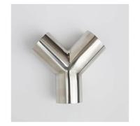 Terminali di scarico per auto Raccordo In Acciaio Inossidabile 304 A 3 Vie Con Diametro Esterno Del Tubo Da 19/25/32/38/-89 Mm Per Saldatura Di Testa A Forma Di Y Coda Gola(51mm x 1.5mm)