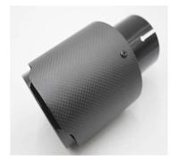 Terminali di scarico per auto Silenziatore Di Scarico Universale Con Punta Per Tubo Di Scarico Universale In Acciaio Inossidabile Nero Opaco Da 1 Pezzo In Fibra Di Carbonio Coda Gola(54MM IN-89MM OUT)