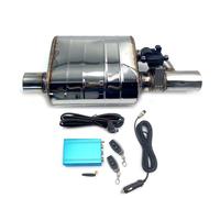 Terminali di scarico per auto Silenziatore Silenziatore In Acciaio Inossidabile Valvola Sinistra Destra 51/63/76mm Kit Tubo Di Scarico Controllo Valvola Di Scarico Elettrica Coda Gola(63MM Left A)