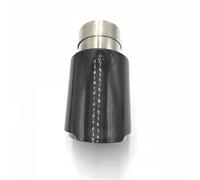 Terminali di scarico per auto Silenziatore Tubo Scarico Con Punta Marmitta In Fibra Carbonio Lucida Auto Ugello Universale Dritto In Argento Inossidabile Terminale Scarico Auto(73MM IN 89MM OUT)