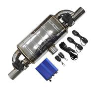 Terminali di scarico per auto Silenziatori Elettrici Con Valvola Variabile Per Tubo Scarico Pulsante Del Telecomando Forma A T Universale In Acciaio Inossidabile Uno In Due Fuori Terminale Scarico Aut