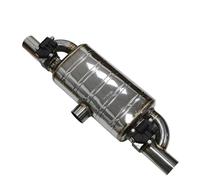 Terminali di scarico per auto Silenziatori Elettrici Con Valvola Variabile Per Tubo Scarico Pulsante Del Telecomando Forma A T Universale In Acciaio Inossidabile Uno In Due Fuori Terminale Scarico Aut